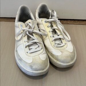 White and Gray Sneakers